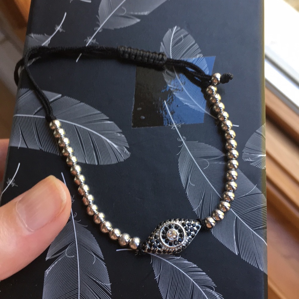 Silver evil eye bracelet.Last 1 - Picture 9 of 10